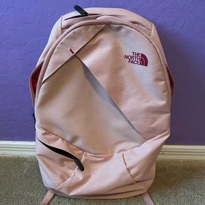 Pink North Face Electra backpack